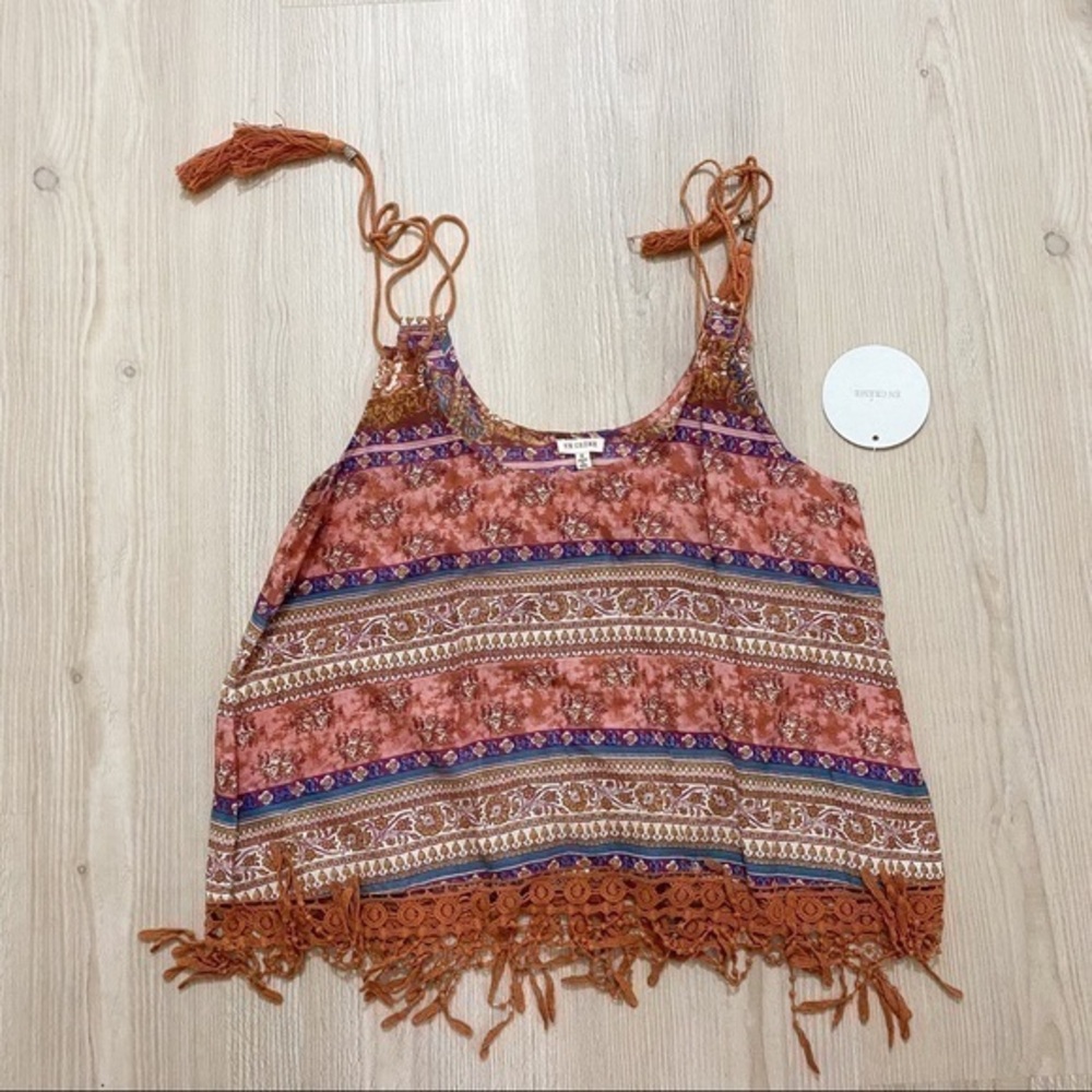 NWT en creme BOHO style Tank Top